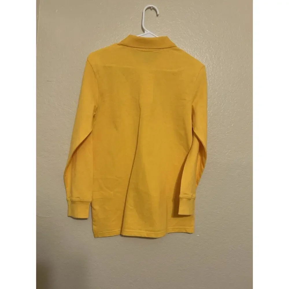 The Children's Place Boy's Uniform Long-Sleeve Pique Polo XL(14) New Yellow